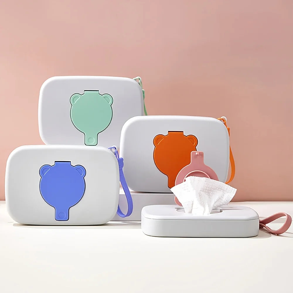 Portable Wet Wipes Holder – Travel Case with Secure Lid