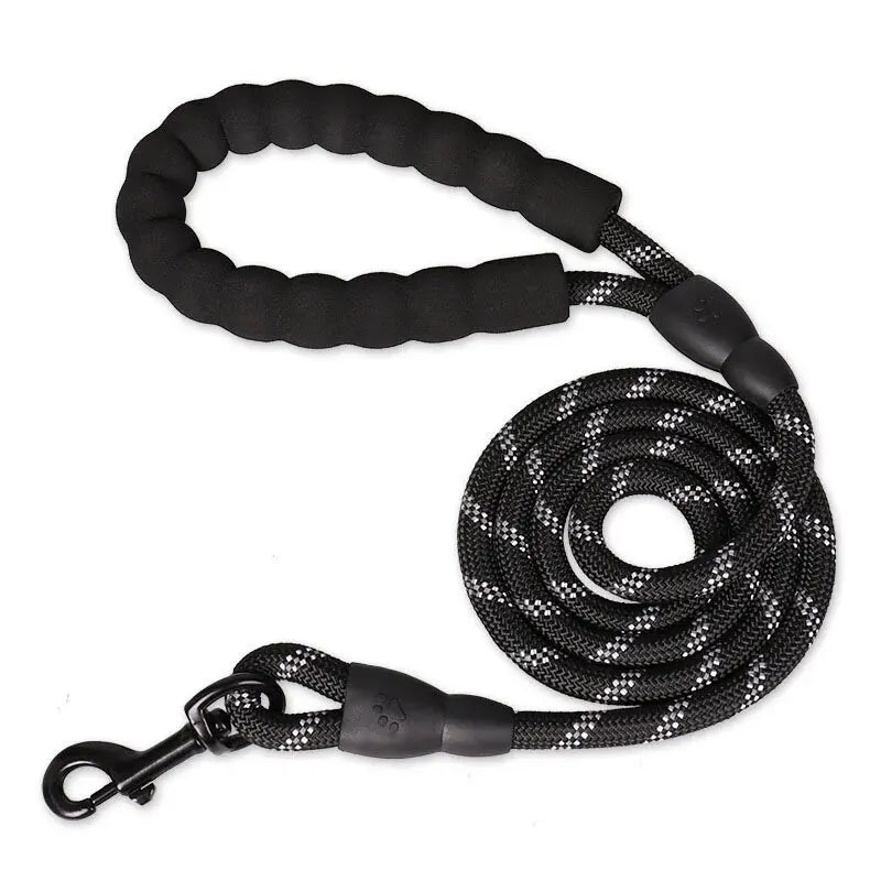 Reflective Heavy-Duty Dog Leash with Padded Handle