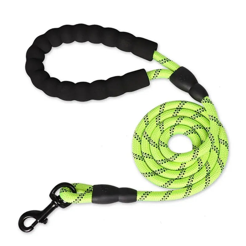 Reflective Heavy-Duty Dog Leash with Padded Handle
