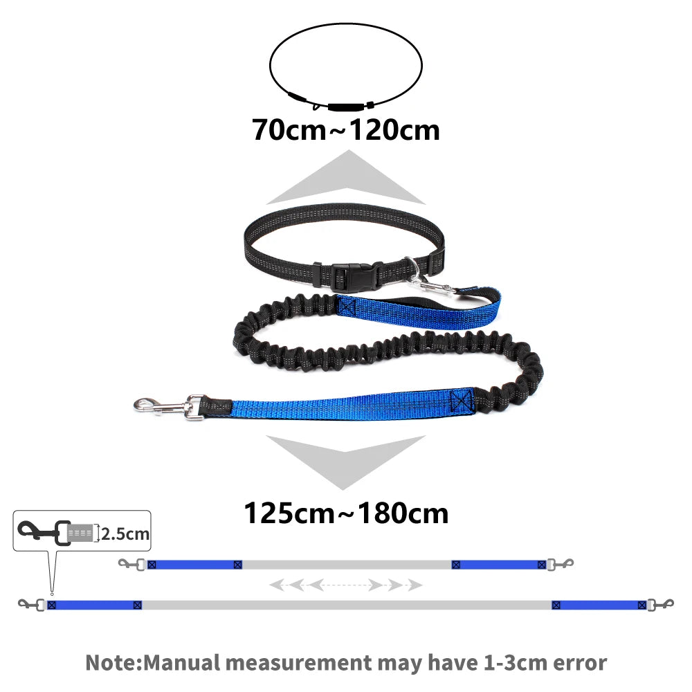 Hands-Free Dog Leash with Adjustable Waist Belt