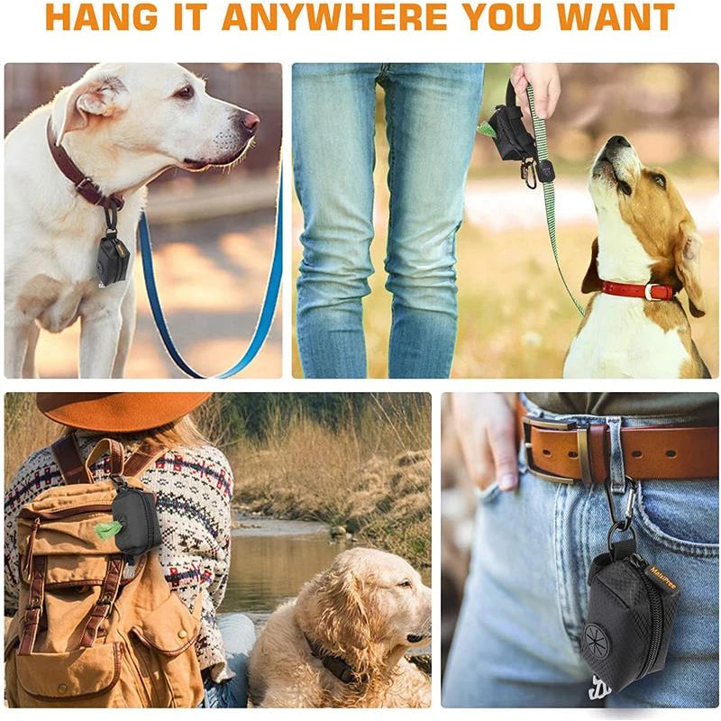 Dog Poop Bag Holder – Leash Attachment Dispenser