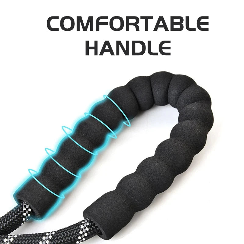 Reflective Heavy-Duty Dog Leash with Padded Handle