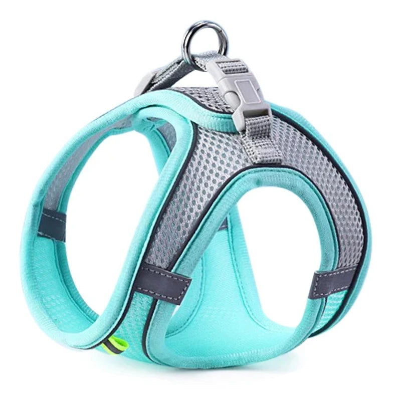 Reflective Breathable Dog & Cat Harness Vest Set