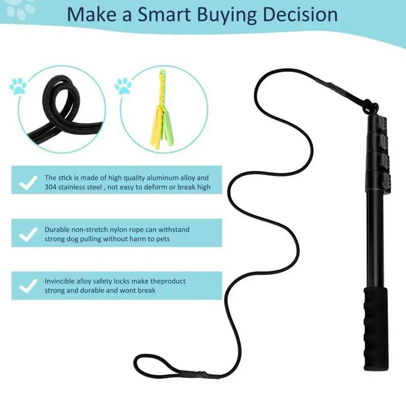 Dog Flirt Pole Interactive Toy for Large Dogs