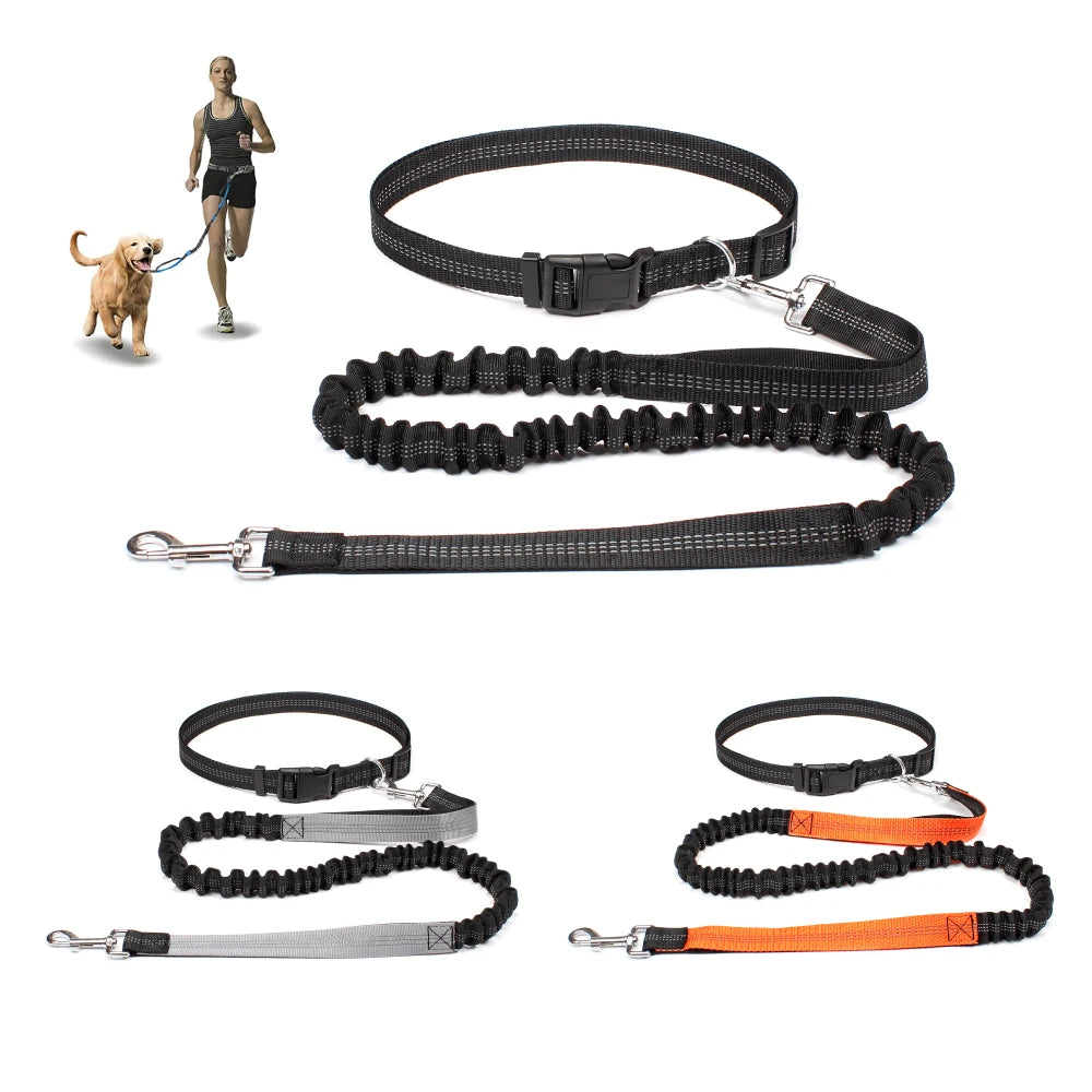 Hands-Free Dog Leash with Adjustable Waist Belt