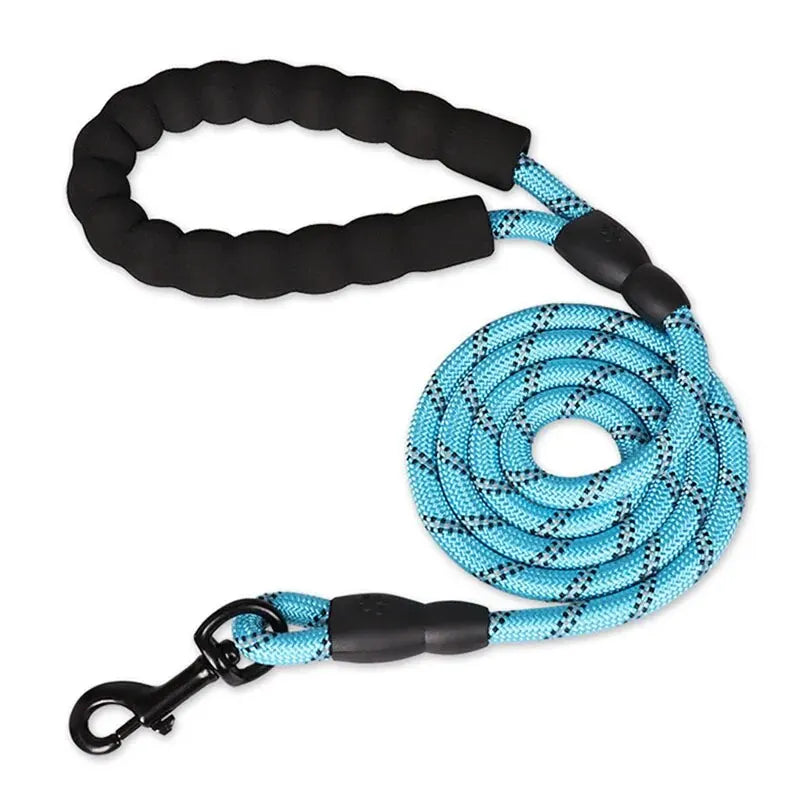Reflective Heavy-Duty Dog Leash with Padded Handle