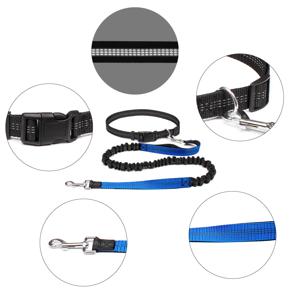 Hands-Free Dog Leash with Adjustable Waist Belt