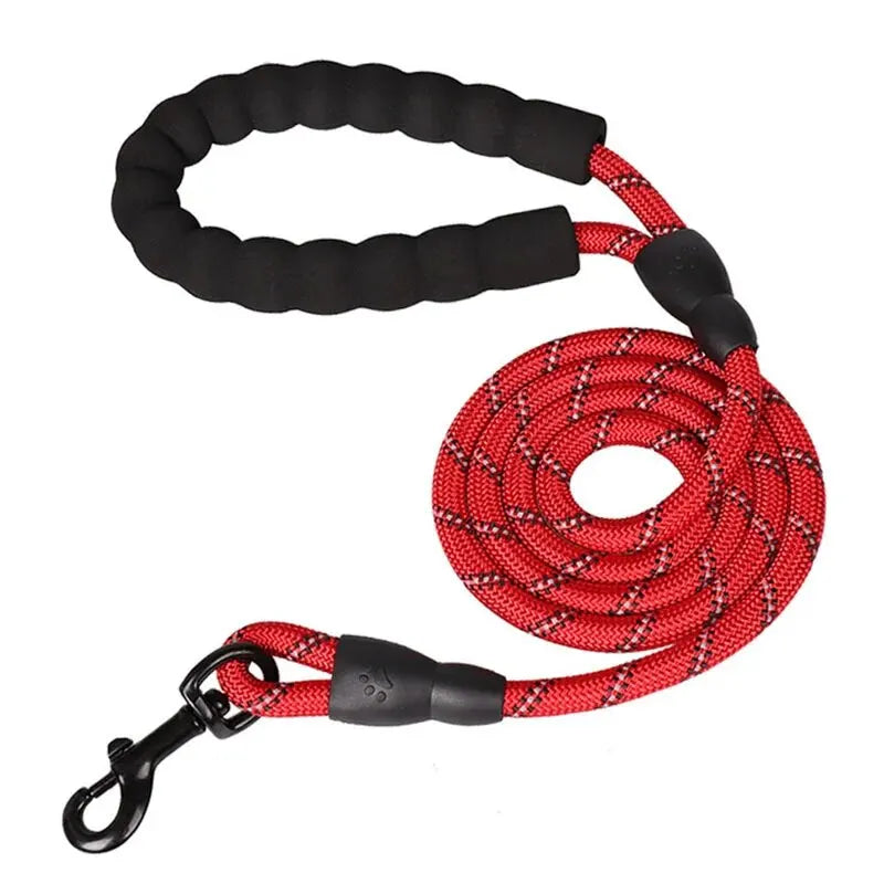 Reflective Heavy-Duty Dog Leash with Padded Handle
