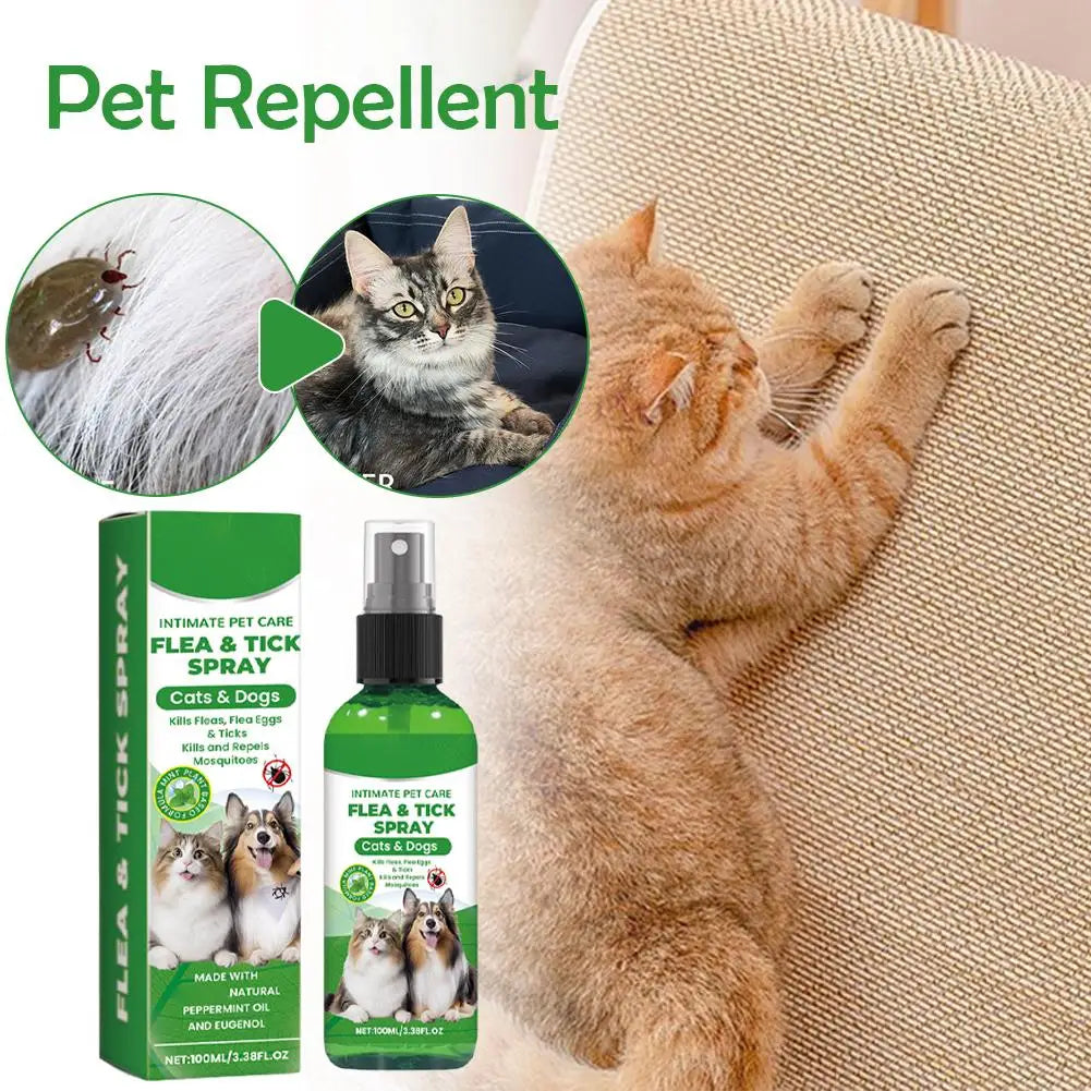 Flea & Tick Spray for Dogs & Cats – 100ml