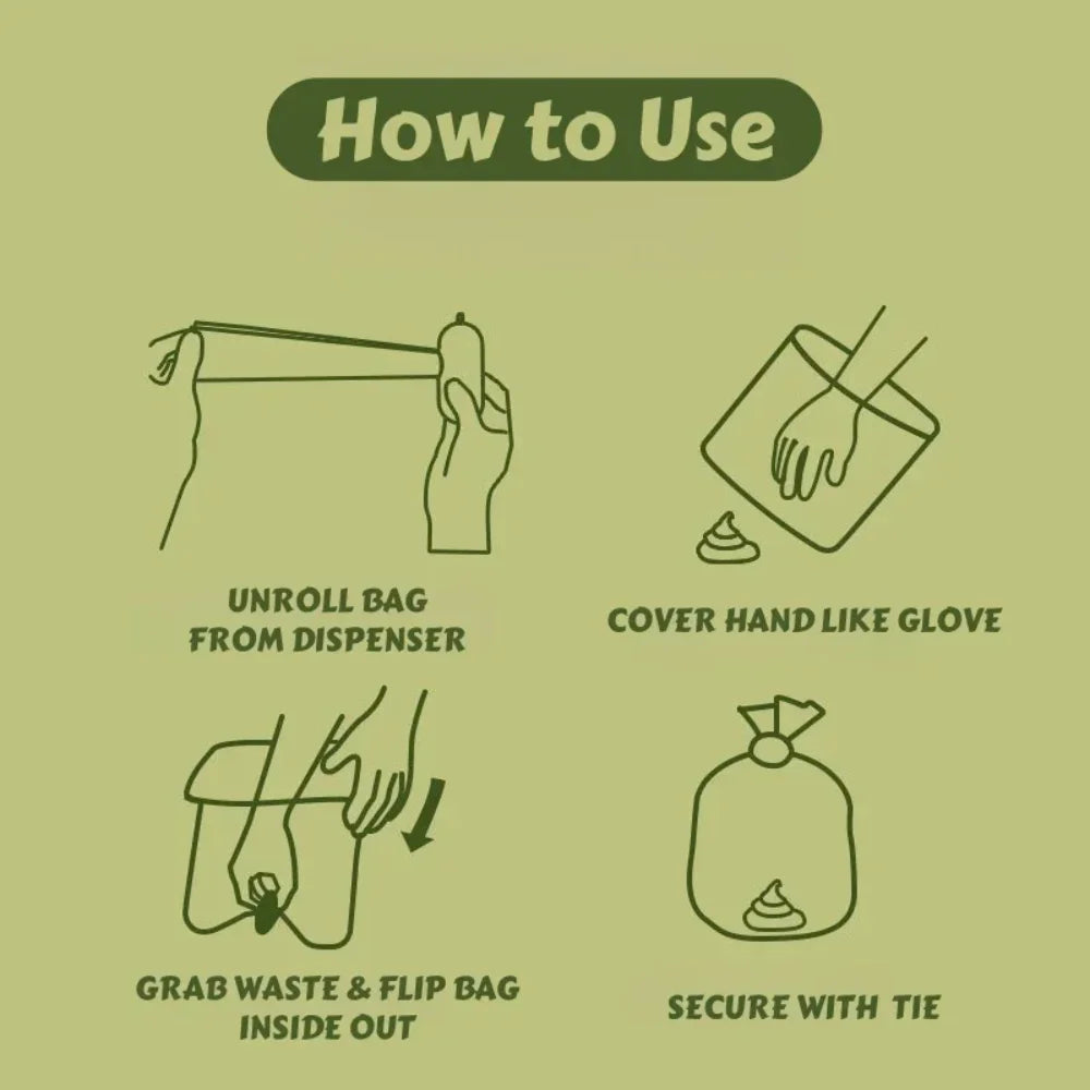 Biodegradable Dog Poop Bags with Dispenser – 150 Bags