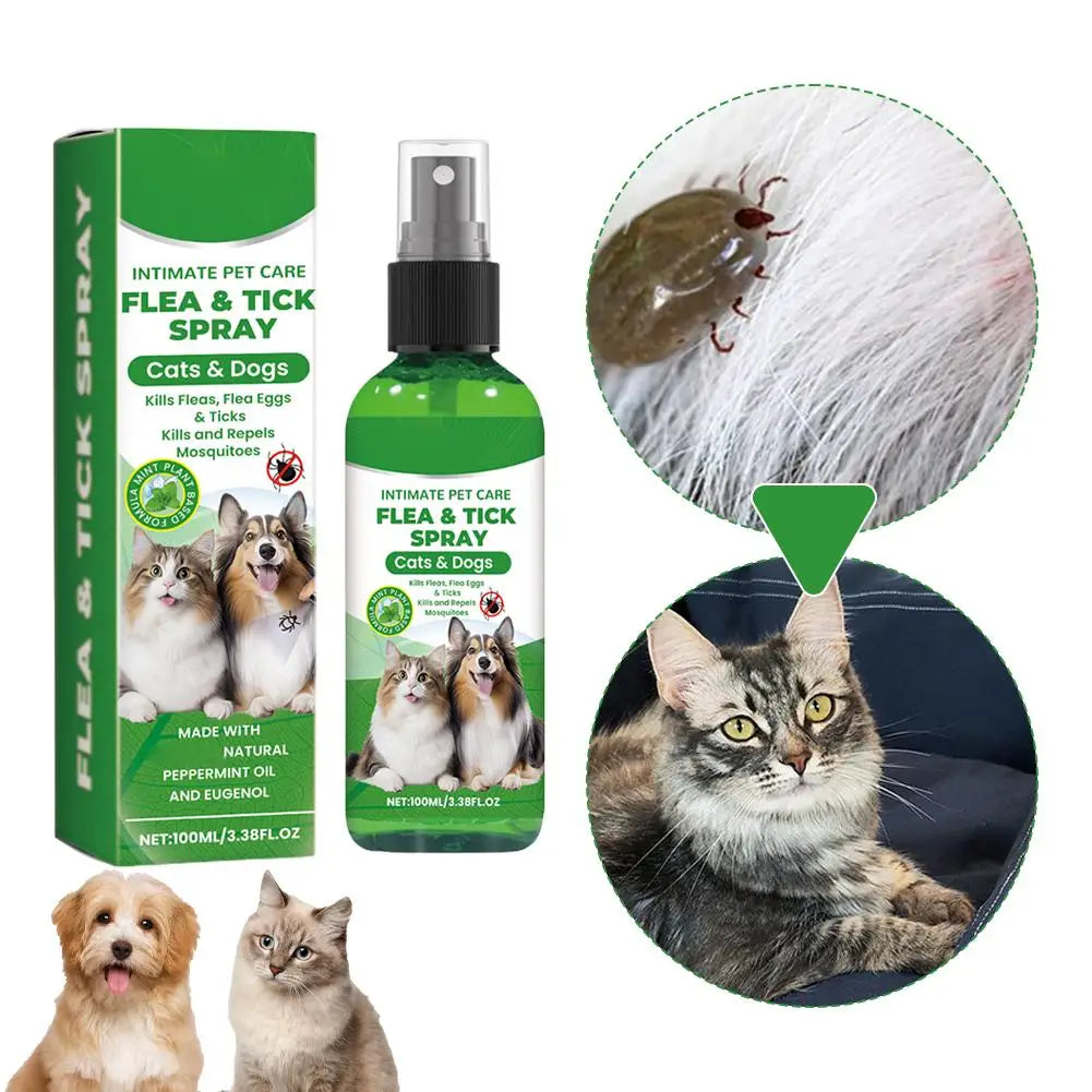 Flea & Tick Spray for Dogs & Cats – 100ml