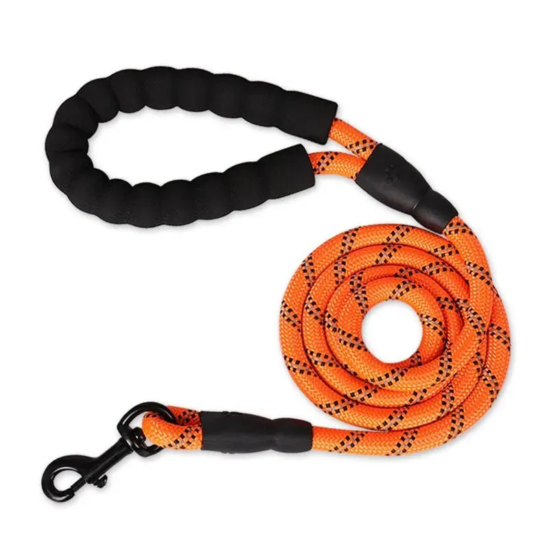 Reflective Heavy-Duty Dog Leash with Padded Handle