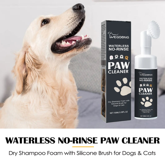 Waterless Pet Paw Cleaner Foam for Dogs & Cats