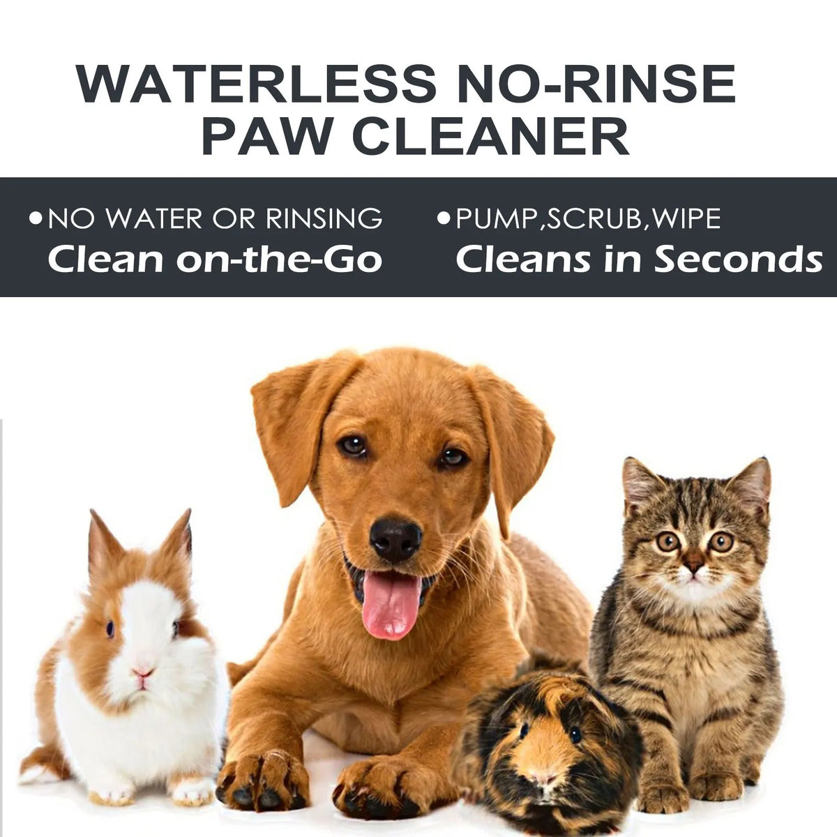 Waterless Pet Paw Cleaner Foam for Dogs & Cats
