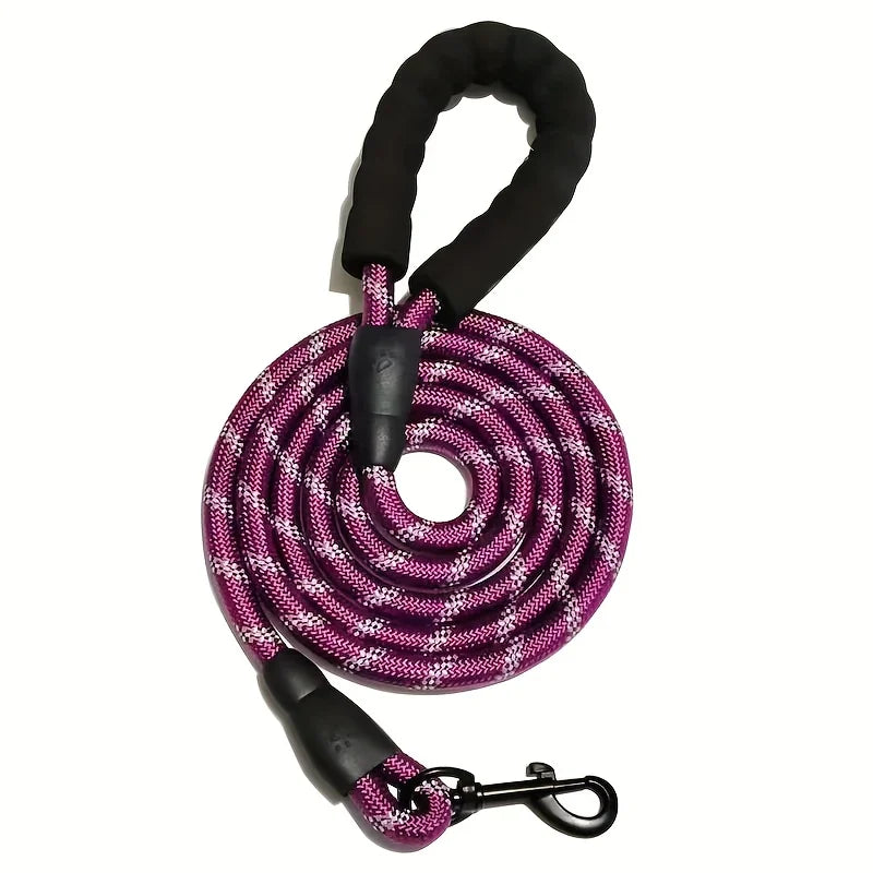 Reflective Heavy-Duty Dog Leash with Padded Handle