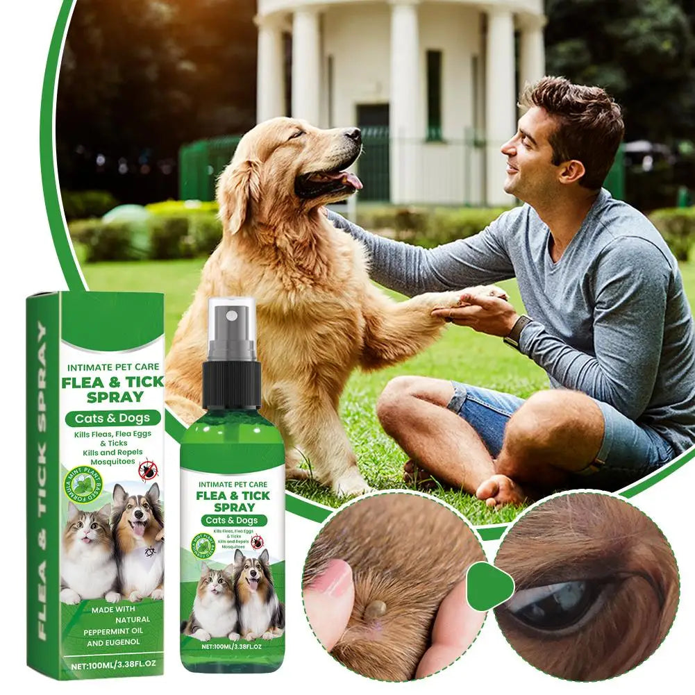 Flea & Tick Spray for Dogs & Cats – 100ml